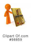 3d Orange Man Clipart #98859 by Leo Blanchette