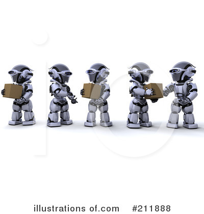 Robots Clipart #211888 by KJ Pargeter