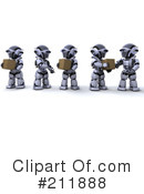 3d Robot Clipart #211888 by KJ Pargeter