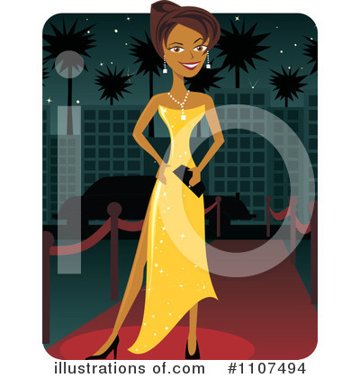 Royalty-Free (RF) Actress Clipart Illustration by Amanda Kate - Stock Sample #1107494