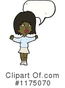 African American Girl Clipart #1175070 by lineartestpilot