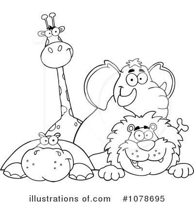 Hippo Clipart #1078695 by Hit Toon
