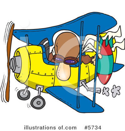 Airplane Clipart #5734 by toonaday