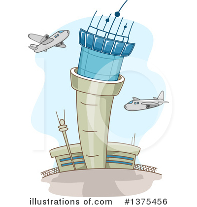 Royalty-Free (RF) Airport Clipart Illustration by BNP Design Studio - Stock Sample #1375456