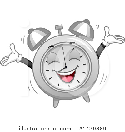 Alarm Clocks Clipart #1429389 by BNP Design Studio