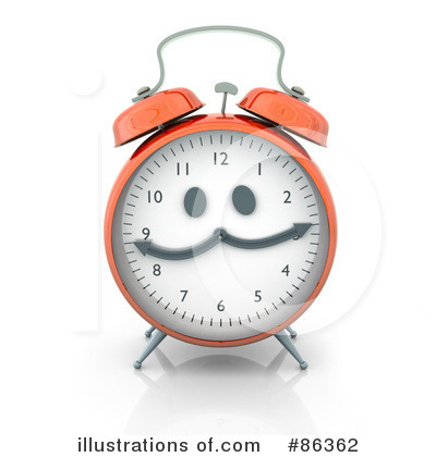 Royalty-Free (RF) Alarm Clock Clipart Illustration by Mopic - Stock Sample #86362