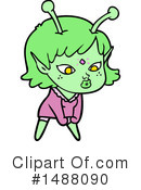 Alien Clipart #1488090 by lineartestpilot