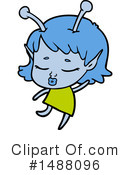 Alien Clipart #1488096 by lineartestpilot