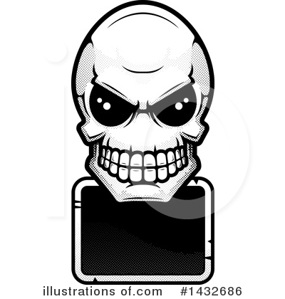 Skull Clipart #1432686 by Cory Thoman