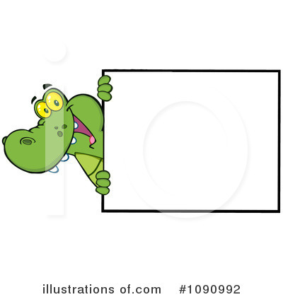 Royalty-Free (RF) Alligator Clipart Illustration by Hit Toon - Stock Sample #1090992