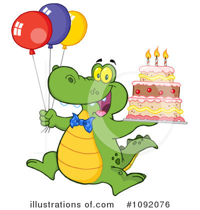 Royalty-Free (RF) Alligator Clipart Illustration by Hit Toon - Stock Sample #1092076