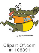 Alligator Clipart #1106391 by toonaday