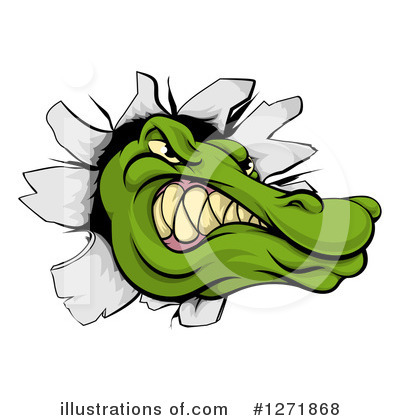 Royalty-Free (RF) Alligator Clipart Illustration by AtStockIllustration - Stock Sample #1271868