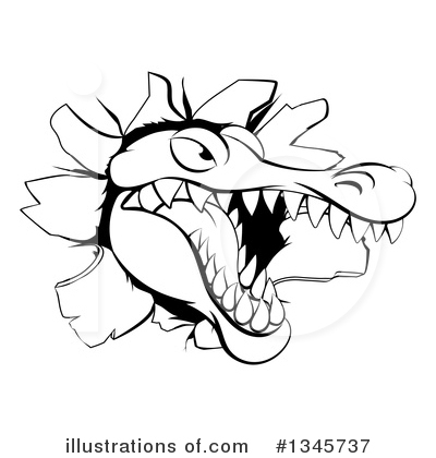 Royalty-Free (RF) Alligator Clipart Illustration by AtStockIllustration - Stock Sample #1345737