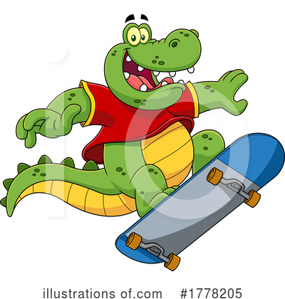 Skateboard Clipart #1778205 by Hit Toon