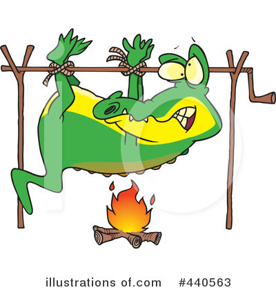 Royalty-Free (RF) Alligator Clipart Illustration by toonaday - Stock Sample #440563