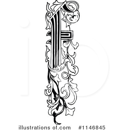 Royalty-Free (RF) Alphabet Clipart Illustration by Prawny Vintage - Stock Sample #1146845