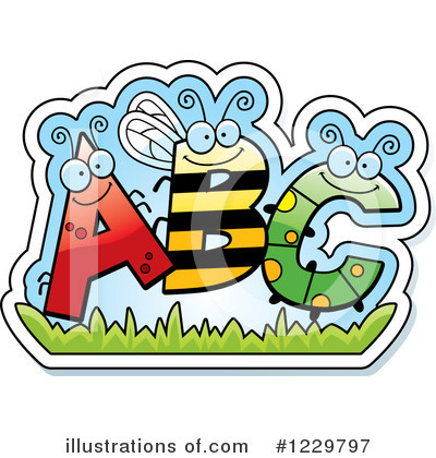 Royalty-Free (RF) Alphabet Clipart Illustration by Cory Thoman - Stock Sample #1229797