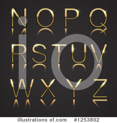 Royalty-Free (RF) Alphabet Clipart Illustration by vectorace - Stock Sample #1253802
