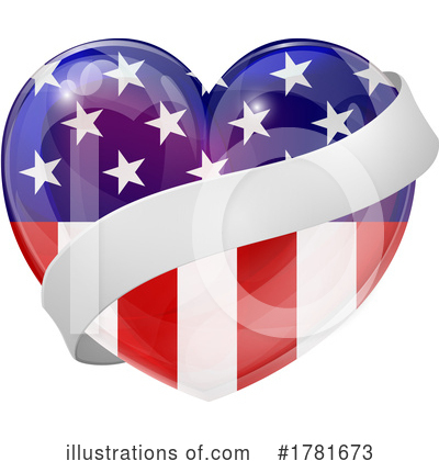 American Flag Clipart #1781673 by AtStockIllustration