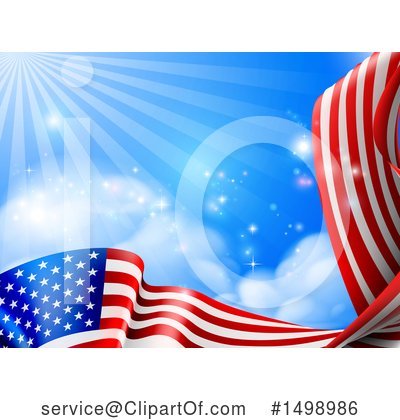 Royalty-Free (RF) American Flag Clipart Illustration by AtStockIllustration - Stock Sample #1498986