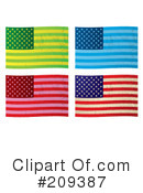 American Flag Clipart #209387 by michaeltravers