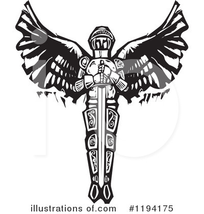 Royalty-Free (RF) Angel Clipart Illustration by xunantunich - Stock Sample #1194175