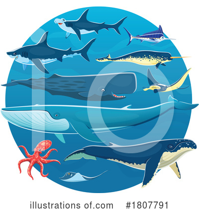 Tuna Clipart #1807791 by Vector Tradition SM