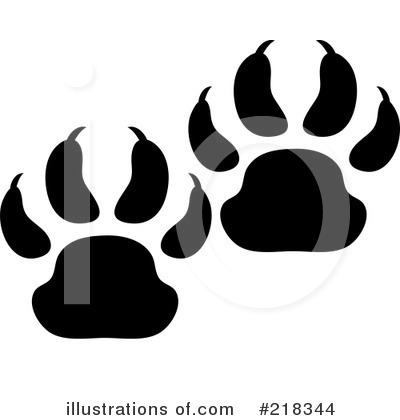 Royalty-Free (RF) Animal Tracks Clipart Illustration by Pams Clipart - Stock Sample #218344