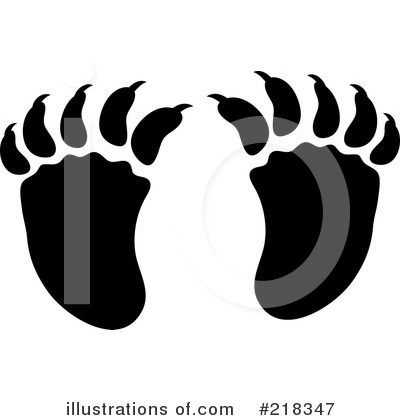 Royalty-Free (RF) Animal Tracks Clipart Illustration by Pams Clipart - Stock Sample #218347