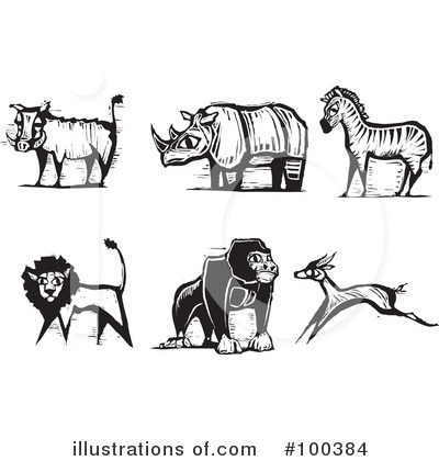Royalty-Free (RF) Animals Clipart Illustration by xunantunich - Stock Sample #100384