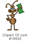 Ant Character Clipart #16630 by Mascot Junction