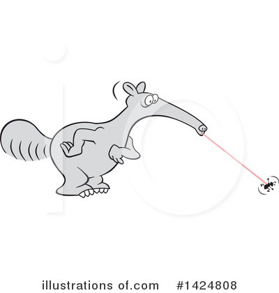 Anteater Clipart #1424808 by Johnny Sajem