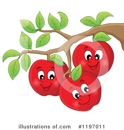 Royalty-Free (RF) Apple Clipart Illustration by visekart - Stock Sample #1197011