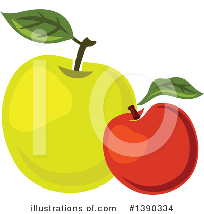 Royalty-Free (RF) Apple Clipart Illustration by Vector Tradition SM - Stock Sample #1390334