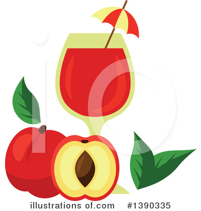 Royalty-Free (RF) Apple Clipart Illustration by Vector Tradition SM - Stock Sample #1390335