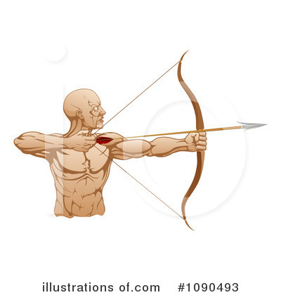 Royalty-Free (RF) Archer Clipart Illustration by AtStockIllustration - Stock Sample #1090493