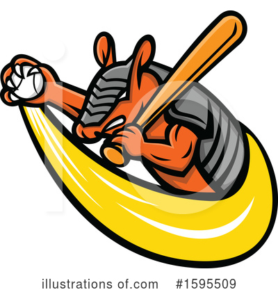 Baseball Player Clipart #1595509 by patrimonio