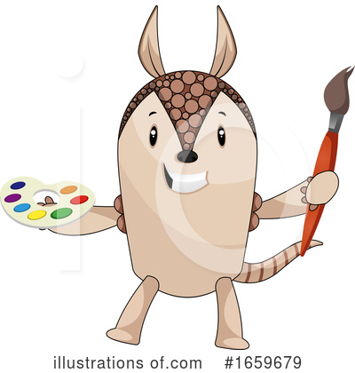 Armadillo Clipart #1659679 by Morphart Creations