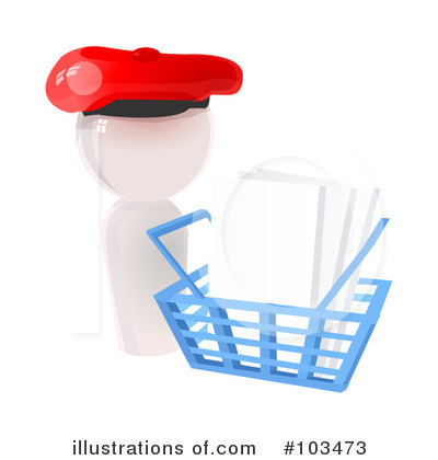 Shopping Basket Clipart #103473 by Leo Blanchette