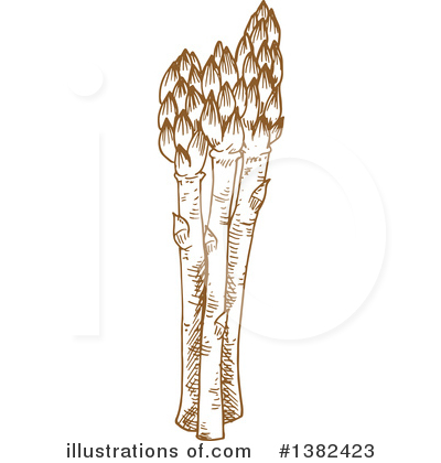 Royalty-Free (RF) Asparagus Clipart Illustration by Vector Tradition SM - Stock Sample #1382423