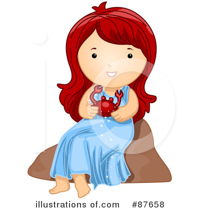 Royalty-Free (RF) Astrological Girl Clipart Illustration by BNP Design Studio - Stock Sample #87658
