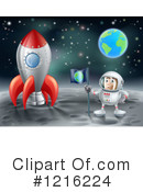 Astronaut Clipart #1216224 by AtStockIllustration