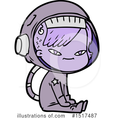Royalty-Free (RF) Astronaut Clipart Illustration by lineartestpilot - Stock Sample #1517487