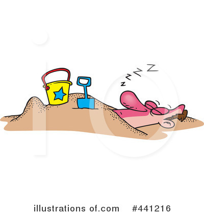 At The Beach Clipart #441216 by toonaday