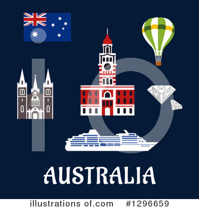 Australia Clipart #1296659 by Vector Tradition SM