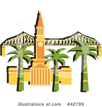 Palm Tree Clipart #42789 by Dennis Holmes Designs