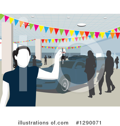 Car Salesman Clipart #1290071 by David Rey