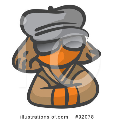 Orange Design Mascot Clipart #92078 by Leo Blanchette