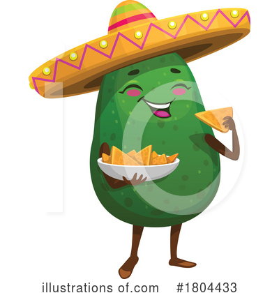 Royalty-Free (RF) Avocado Clipart Illustration by Vector Tradition SM - Stock Sample #1804433